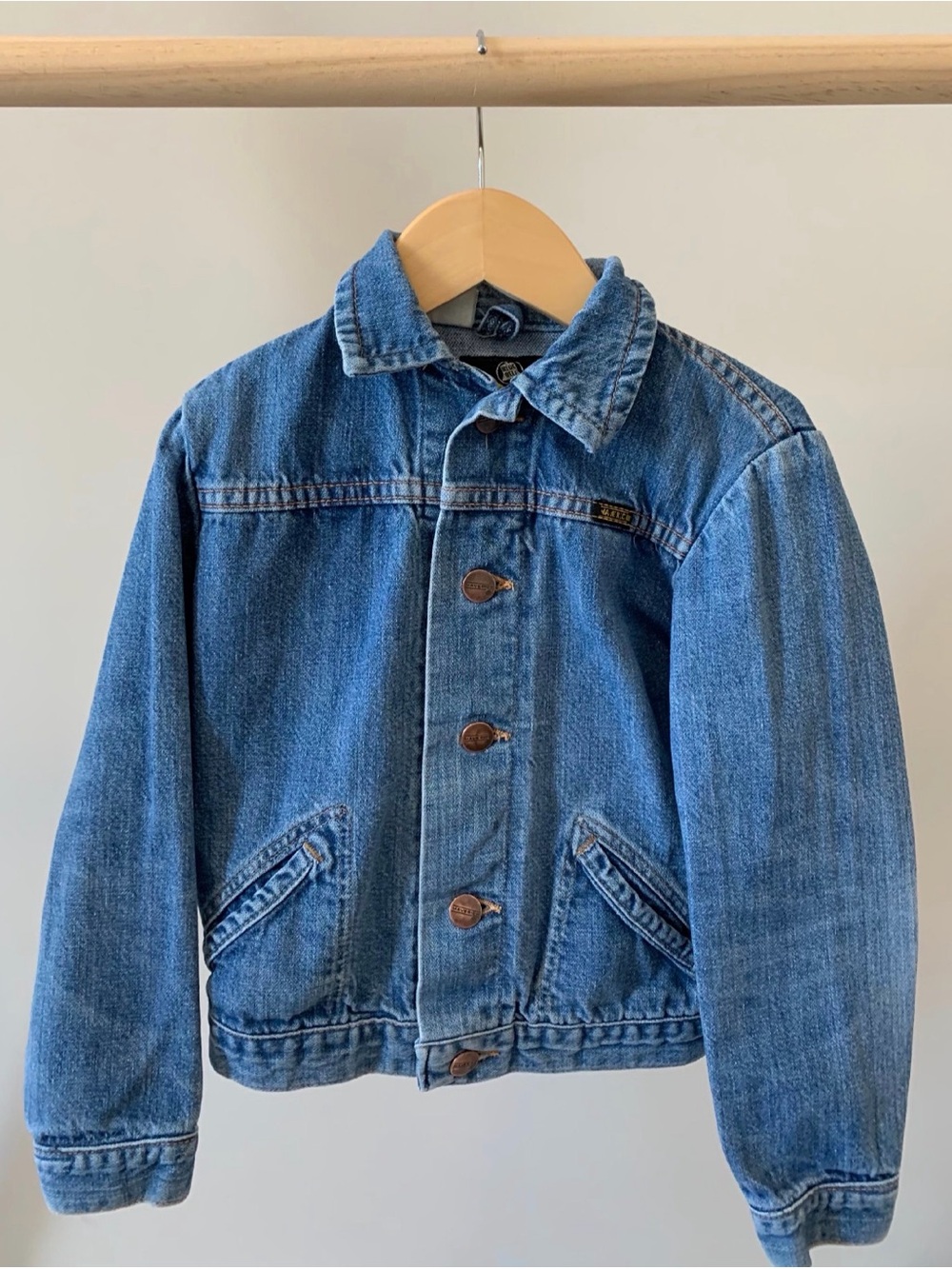 Vintage 1970s Maverick Kid's Denim Trucker Jacket  Size 3